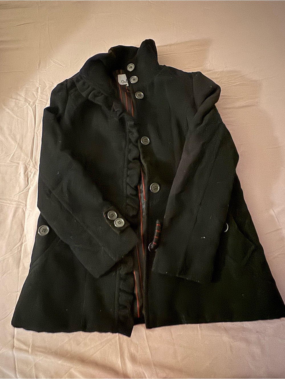 Black Button-Front Coat